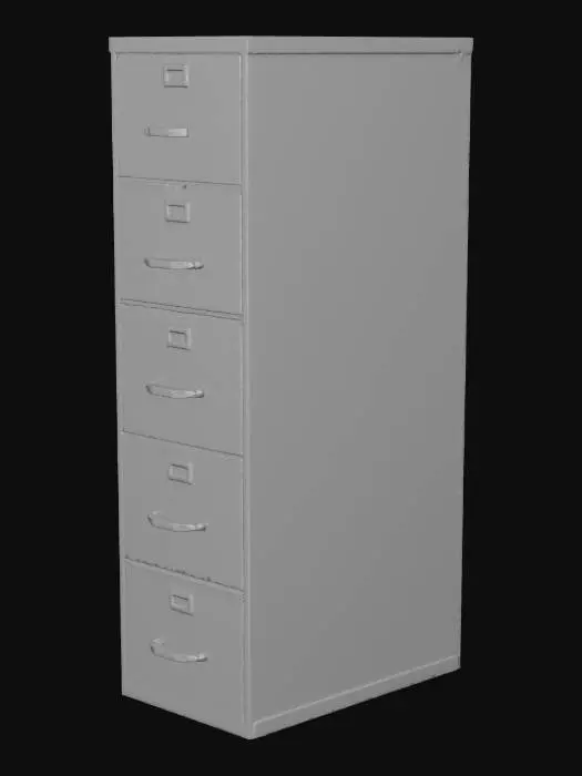 3D model for file cabinet