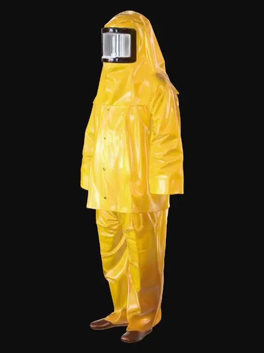 3D model for Yellow Hazmat Suit