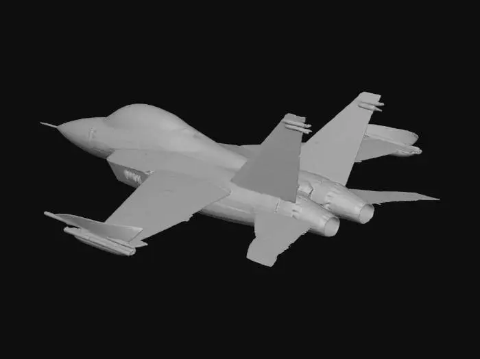 3D model for recruitment poster turkey flying a jet like top gun