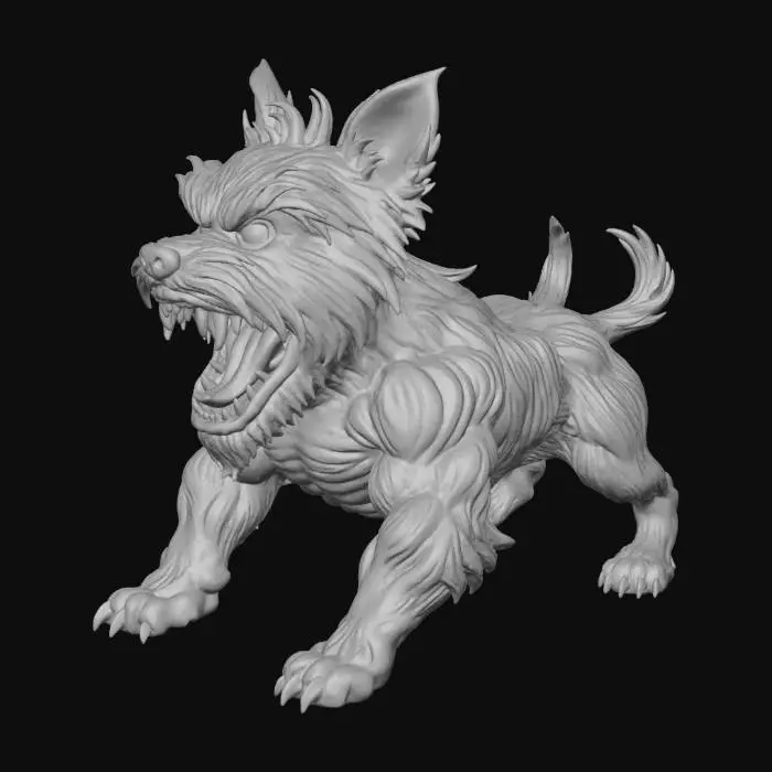3D model for Fierce Furry Guardian