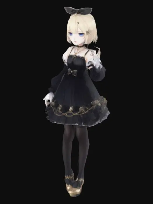 3D model for Gothic Lolita Girl
