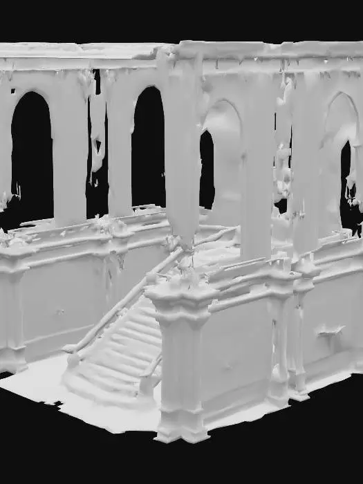 3D model for great big palace with interior