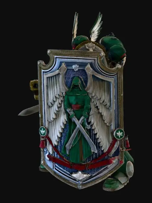 3D model for WH40K DarkAngel Shield