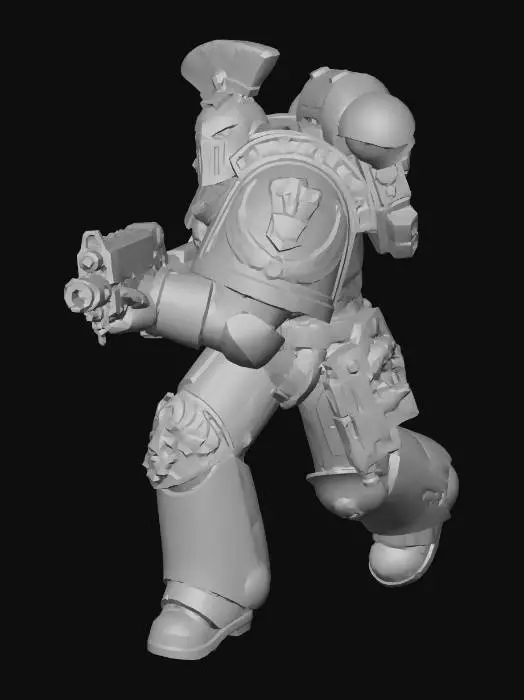 3D model for WH40K ImperialFist Soldier