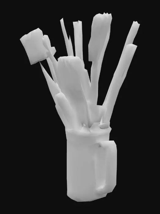 3D model for Artistic Tools in a Glass Jar