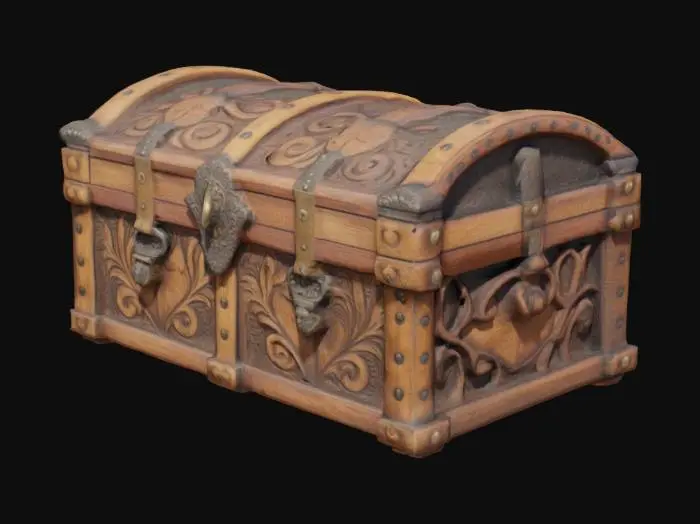 3D model for Antique Treasure Chest