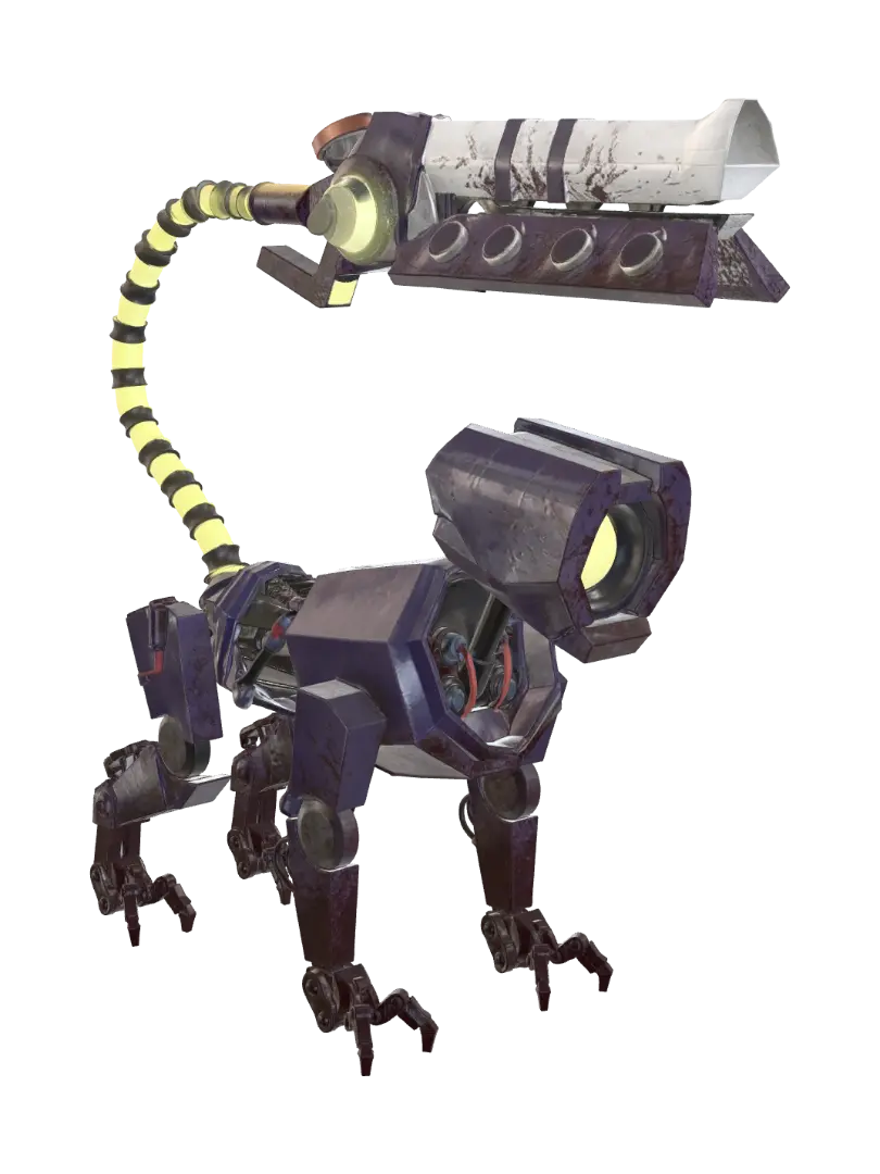 how a V model whold look if V1 was a cat - Scavenger 3D model, vytvořený pomocí AI