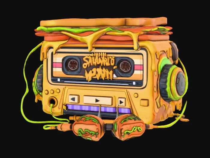 3D model for Sandwich Groove Player