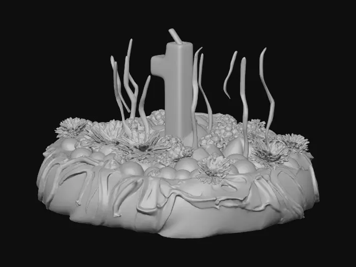 3D model for First Celebration Cake