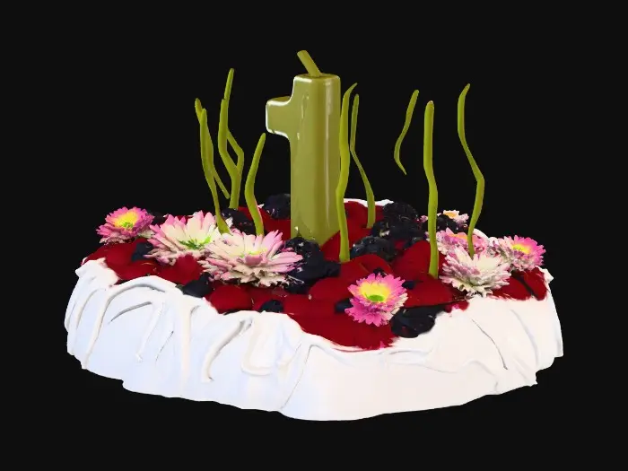 3D model for First Celebration Cake