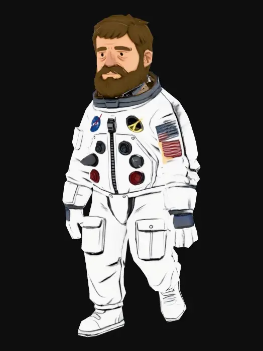 3D model for Astronaut Pizza Party