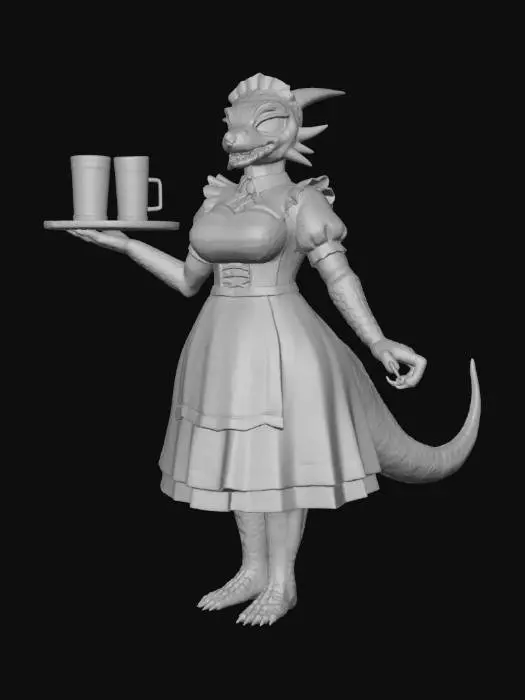 3D model for Dragon Maid Server