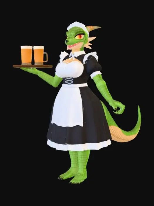 3D model for Dragon Maid Server