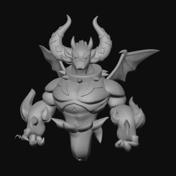 3D model for Blazing Ember Dragon