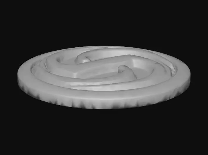 3D model for a stylized coin