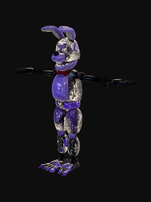 3D model for destroyed logbook bonnie Animatronic