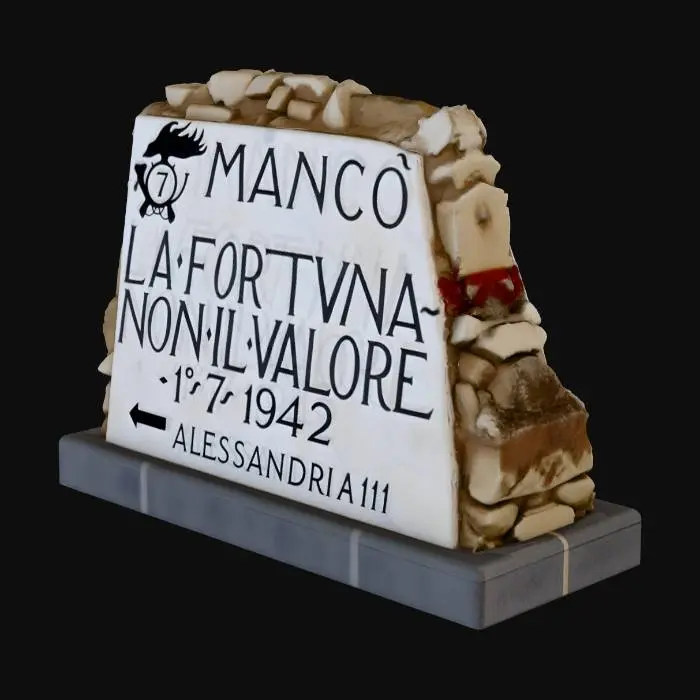 3D model for Alamein Memorial Stone