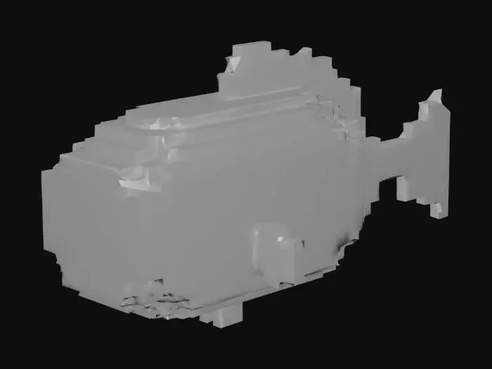 3D model for Pixel Fish Delight