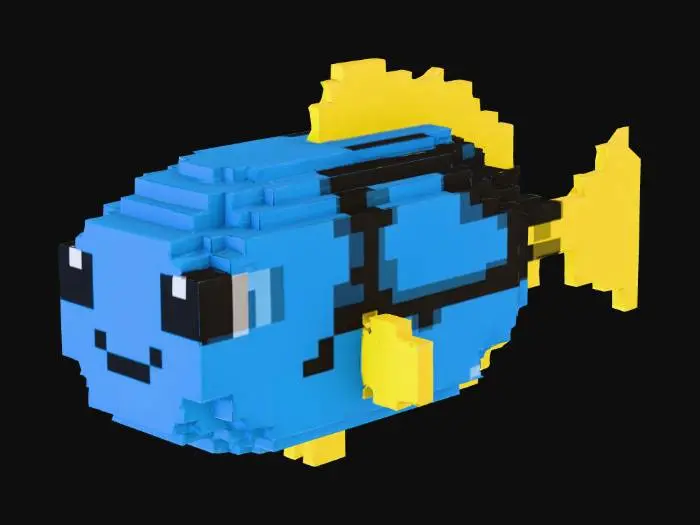 3D model for Pixel Fish Delight