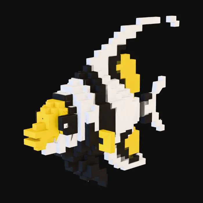 3D model for Pixel Fish Puzzle