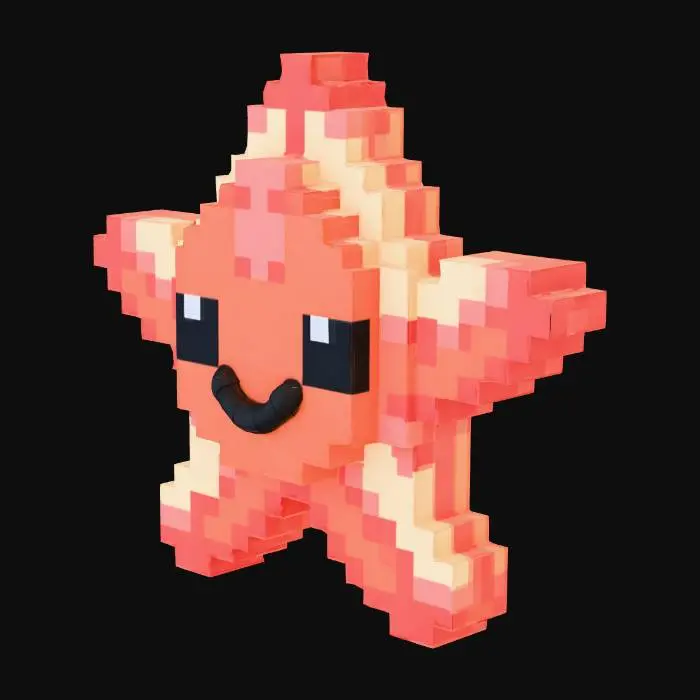 3D model for Estrela do mar pixel