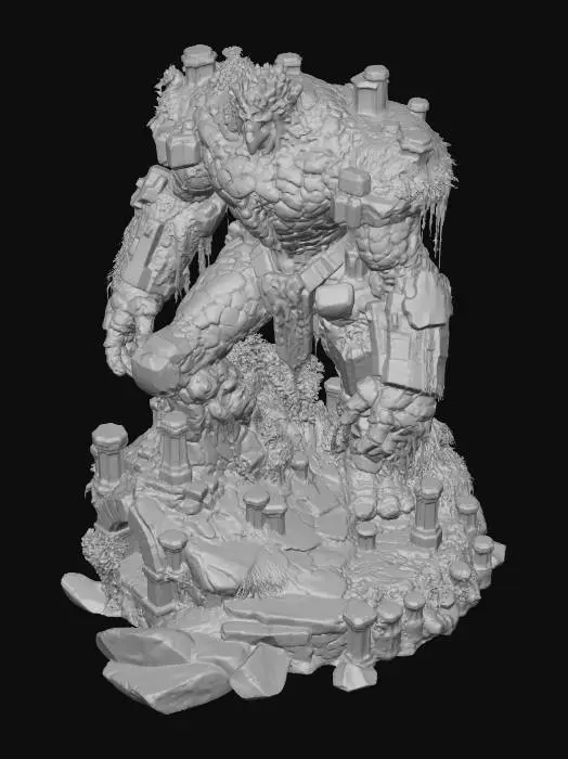 3D model for Stone Guardian