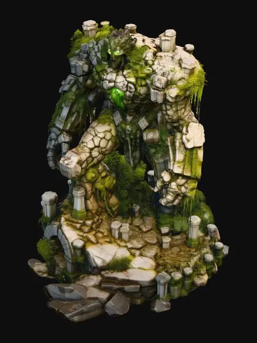 3D model for Stone Guardian