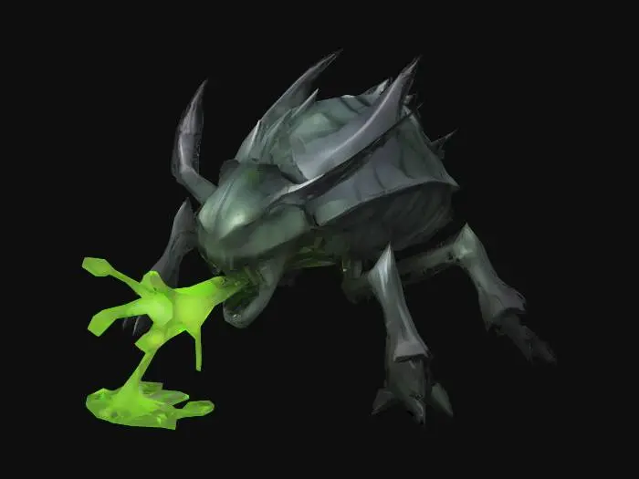 3D model for Beastly Eruption