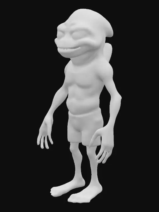 3D model for slug man.
