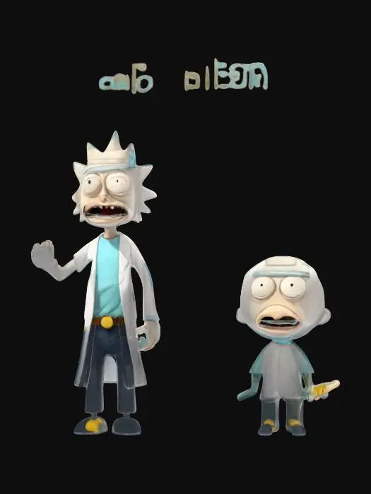 3D model for rick and morty 