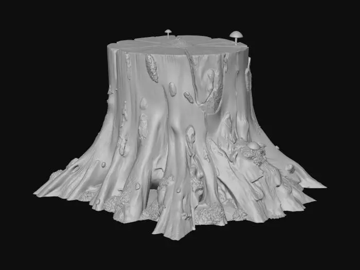 3D model for tree stump