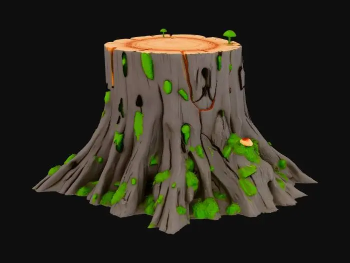 3D model for tree stump
