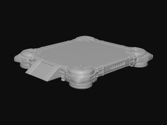 3D model for Futuristic Landing Pad