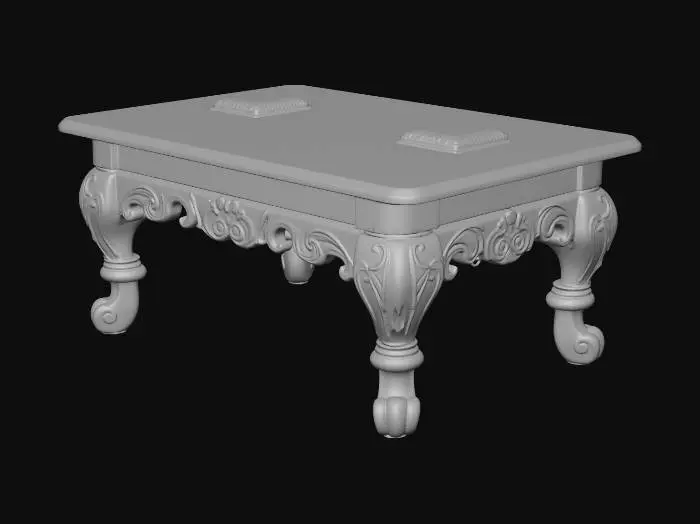 3D model for Can you do me an old wooden coffee table?