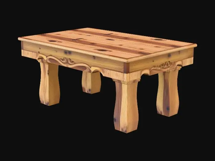 3D model for Can you do me an old wooden coffee table?
