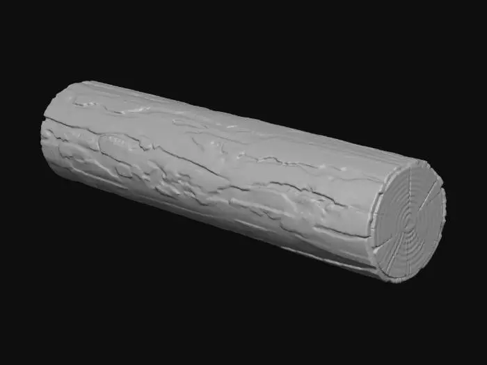3D model for Rough Bark Log