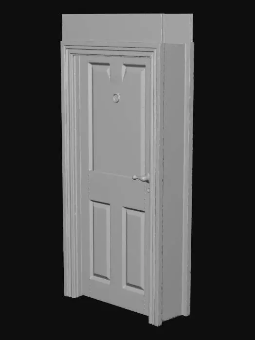 3D model for can you do me scruffed up apartment doors, but just the door, no frame around it. All I want is a door.
