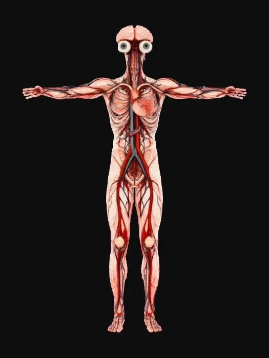 3D model for Anatomy Cartoon