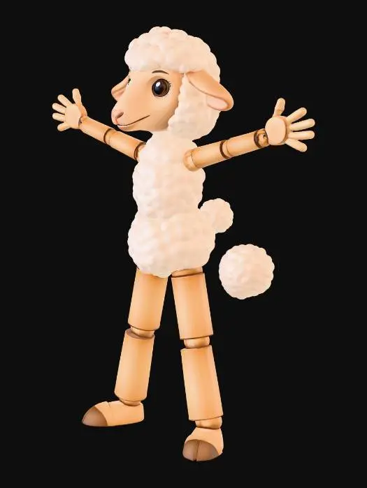 3D model for Welcoming Woolly Friend