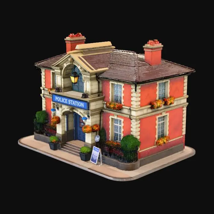 3D model for Police Station Facade