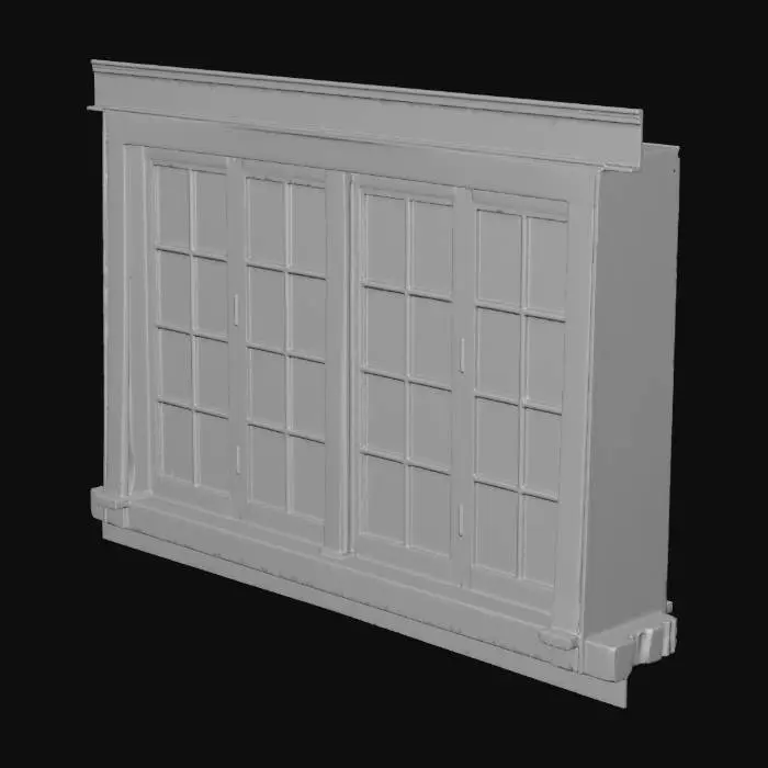 3D model for Creepy windows. Old, creepy windows.