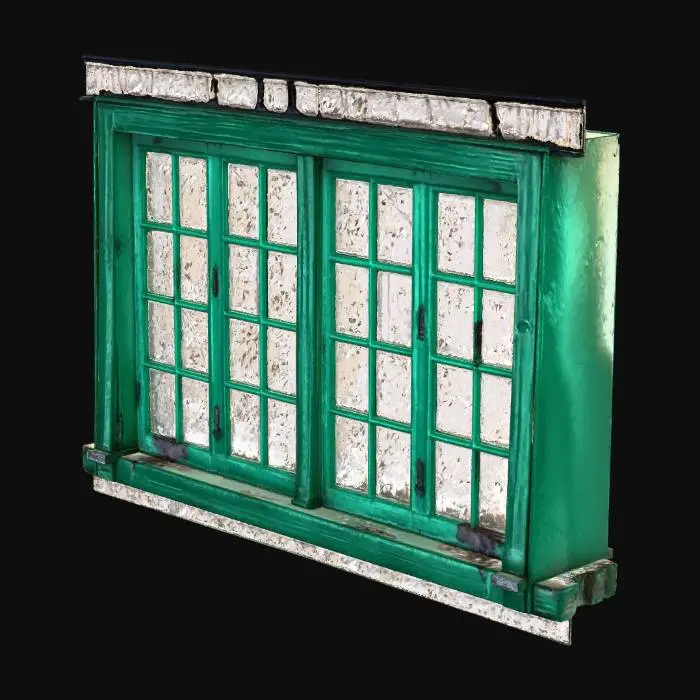 3D model for Creepy windows. Old, creepy windows.