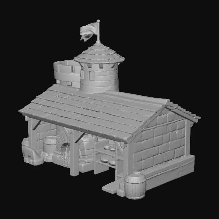 3D model for Medieval Forge Bakery
