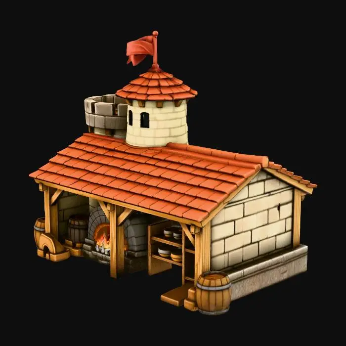 3D model for Medieval Forge Bakery