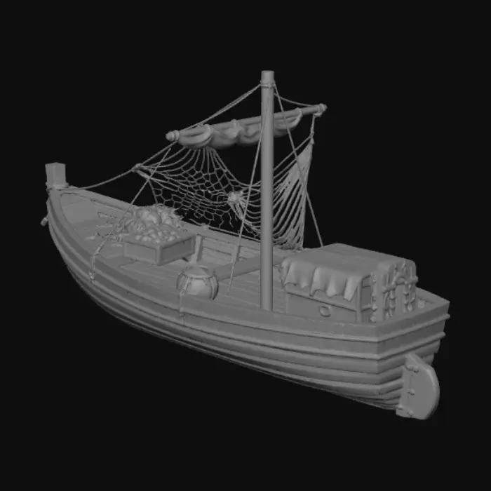 3D model for The Fishing Boat with Nets