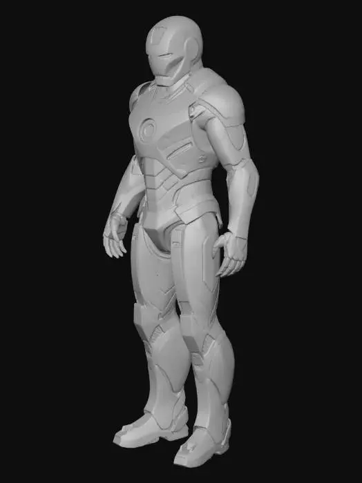 3D model for İronman mark 47 zirhini yap renkli olsun ve gercekci olsun