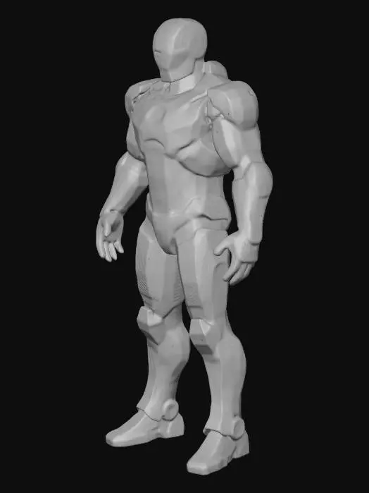 3D model for ironman mark 42 gercekci bir dokusu olsun