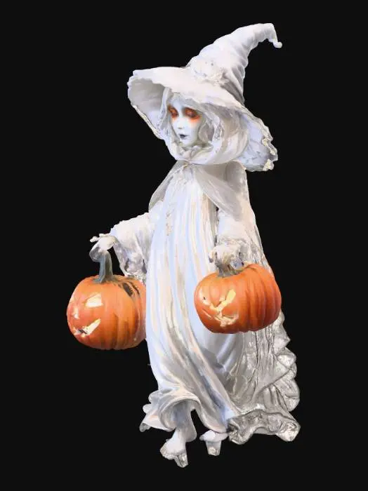 3D model for Moonlight Witch and Pumpkins