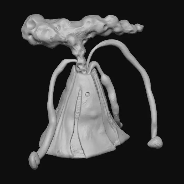 3D model for Volcanic Eruption Artwork