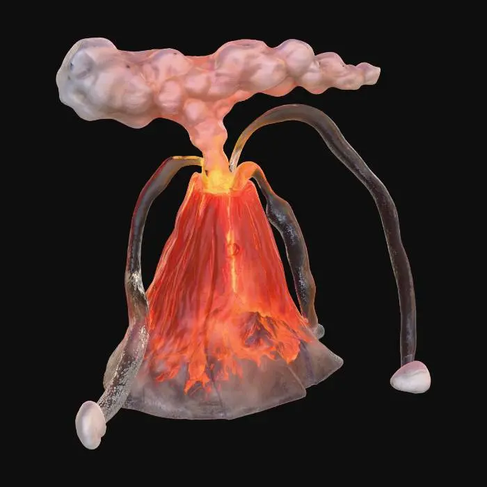 3D model for Volcanic Eruption Artwork